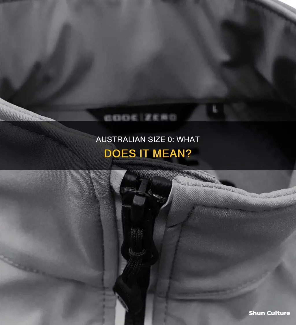what is size 0 in australia