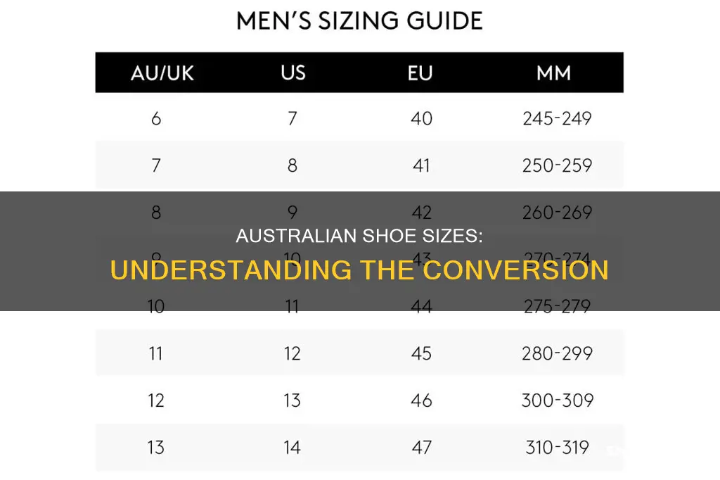 what is size 30 shoes in australia