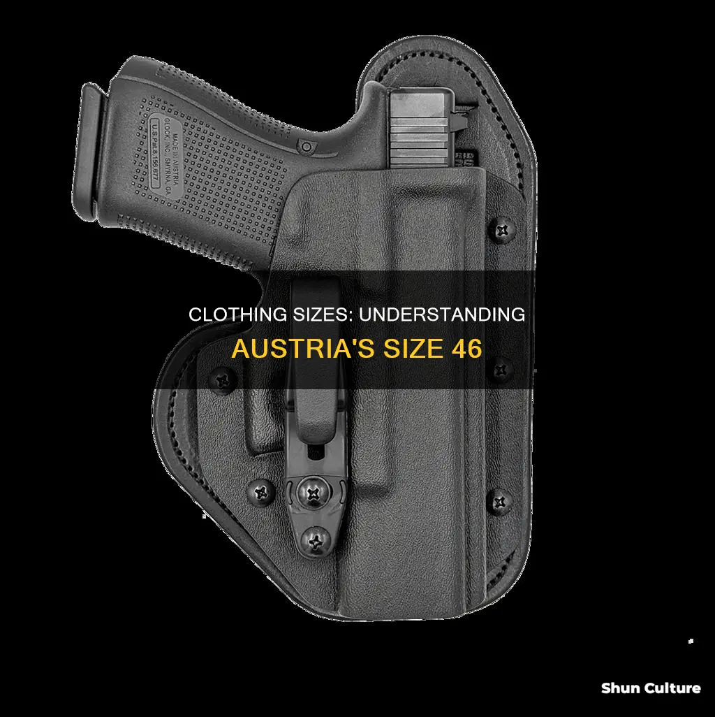what is size 46 in austria