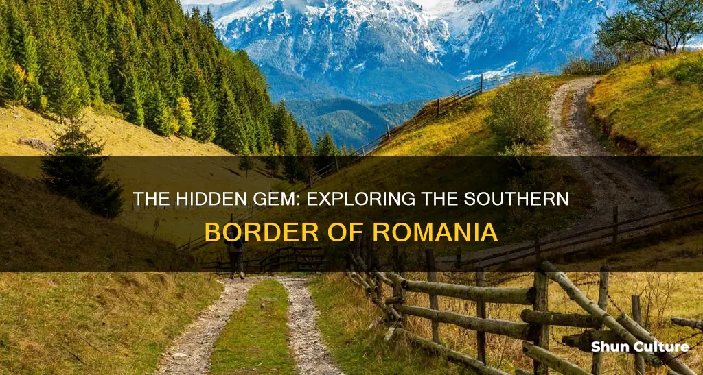 what is south of romania between austria and romania