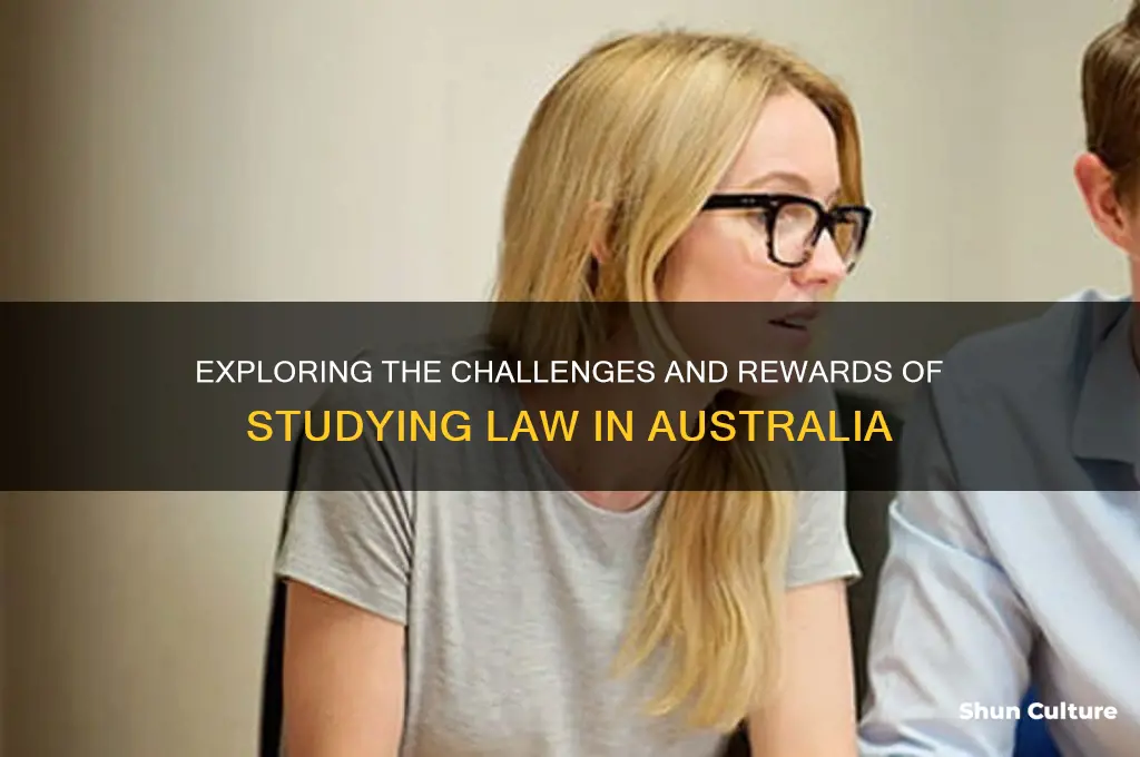 what is studying law like australia