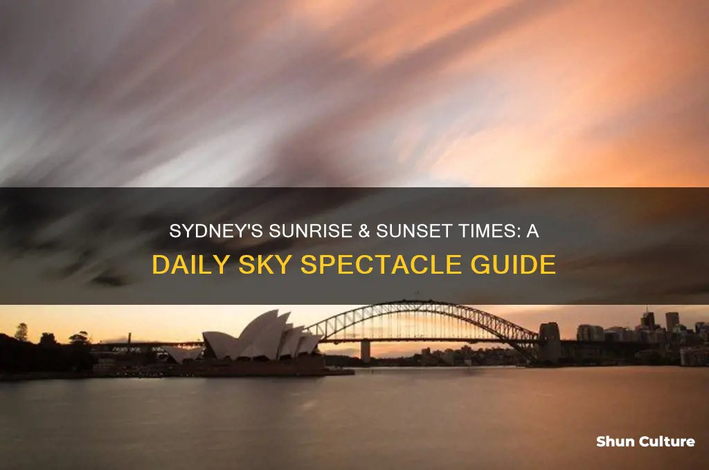 what is sunrise sunset sydney australia