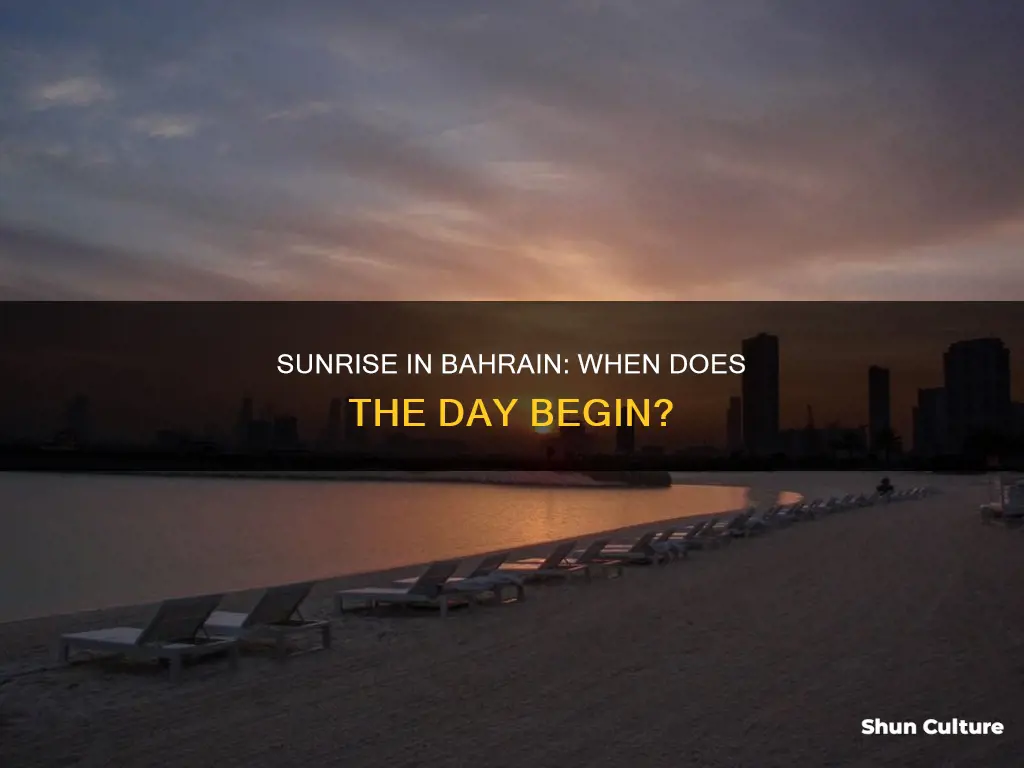 what is sunrise time in bahrain