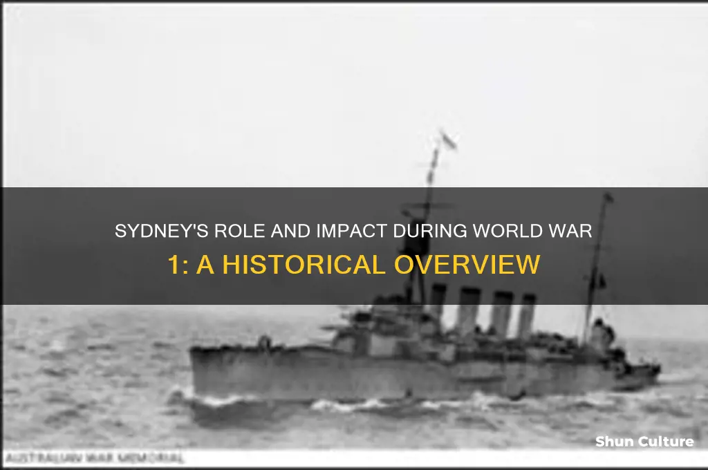what is sydney australia with world war 1