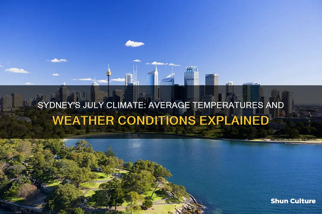 what is temperature in sydney australia in july
