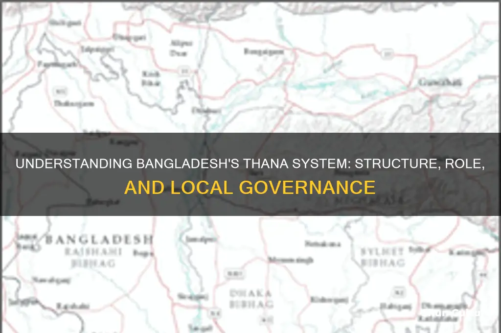 what is thana in bangladesh