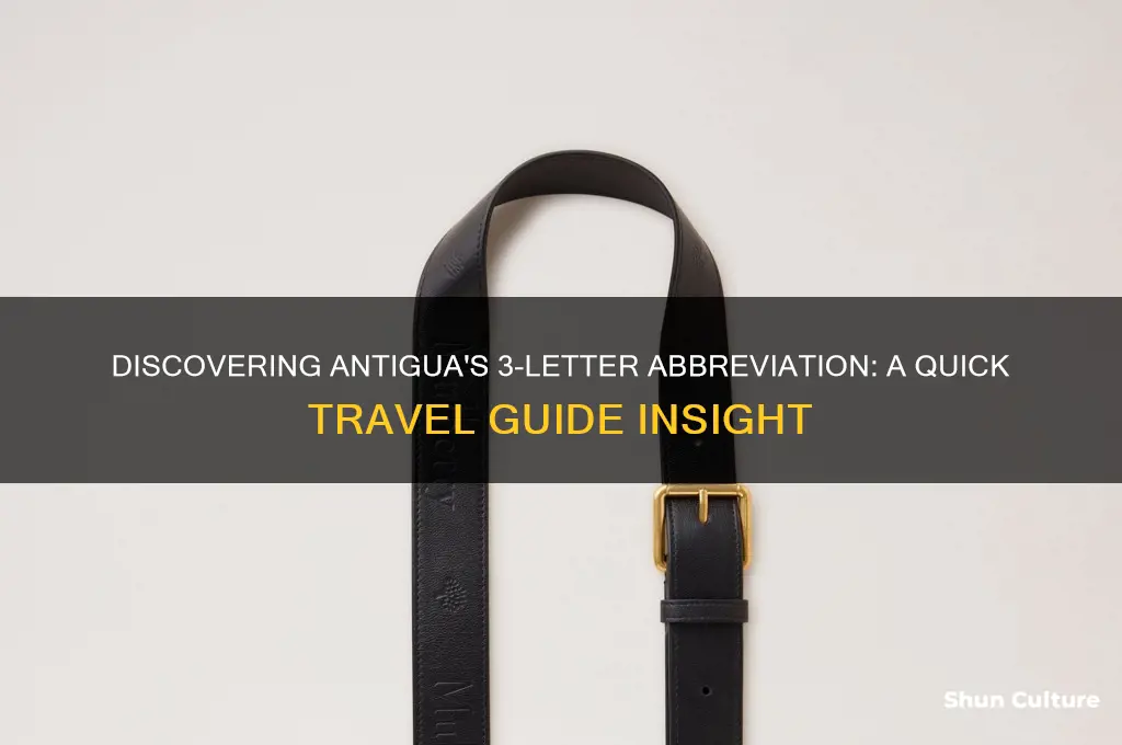 what is the 3 letter abbreviation for antigua