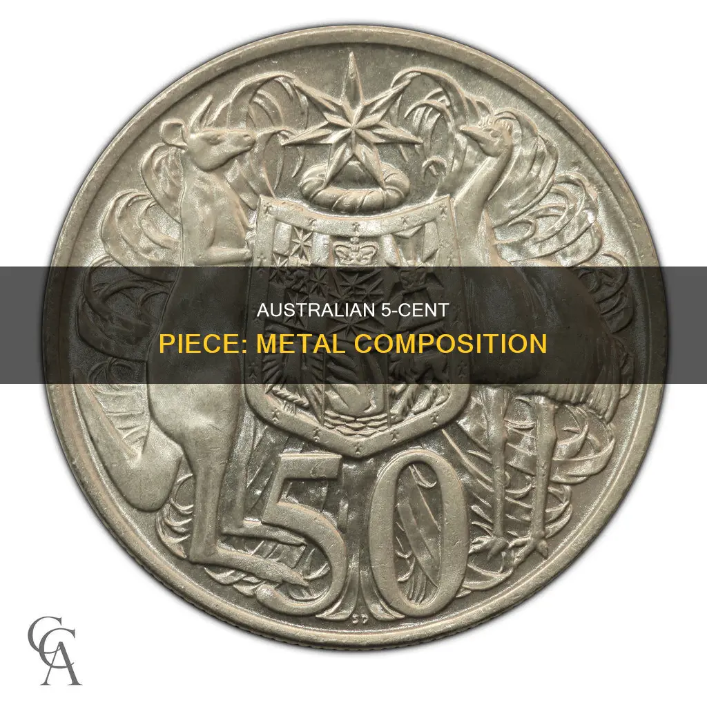 what is the 5 cent piece made of in australia