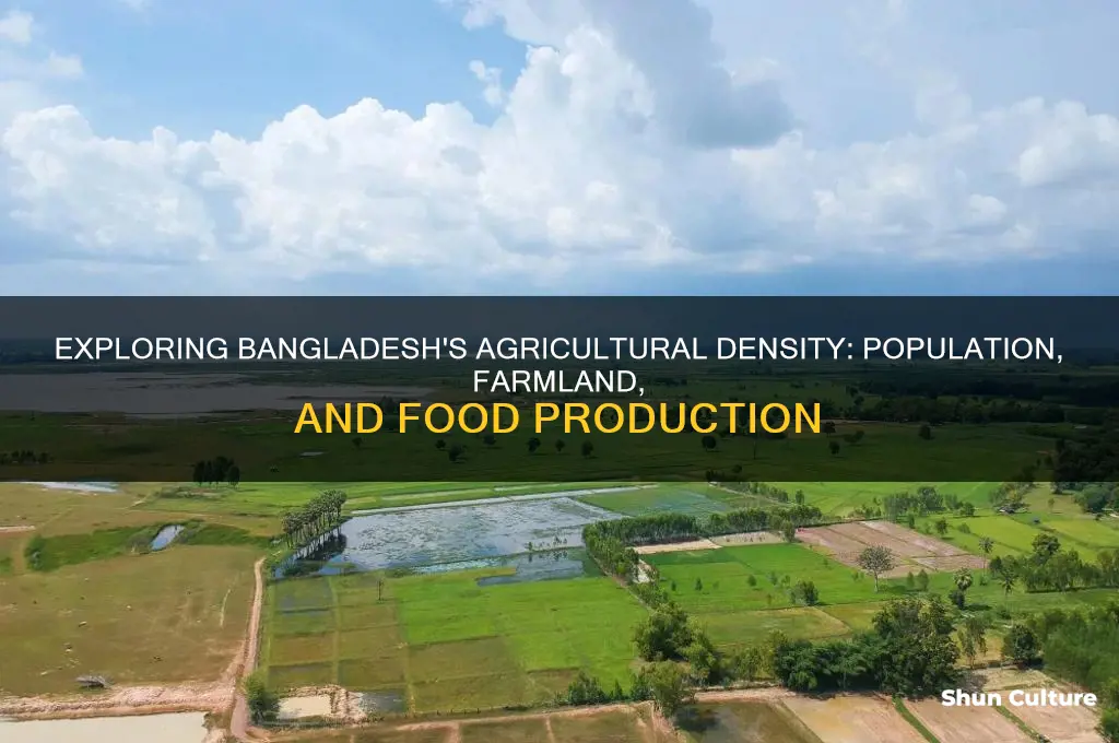 what is the agricultural density of bangladesh