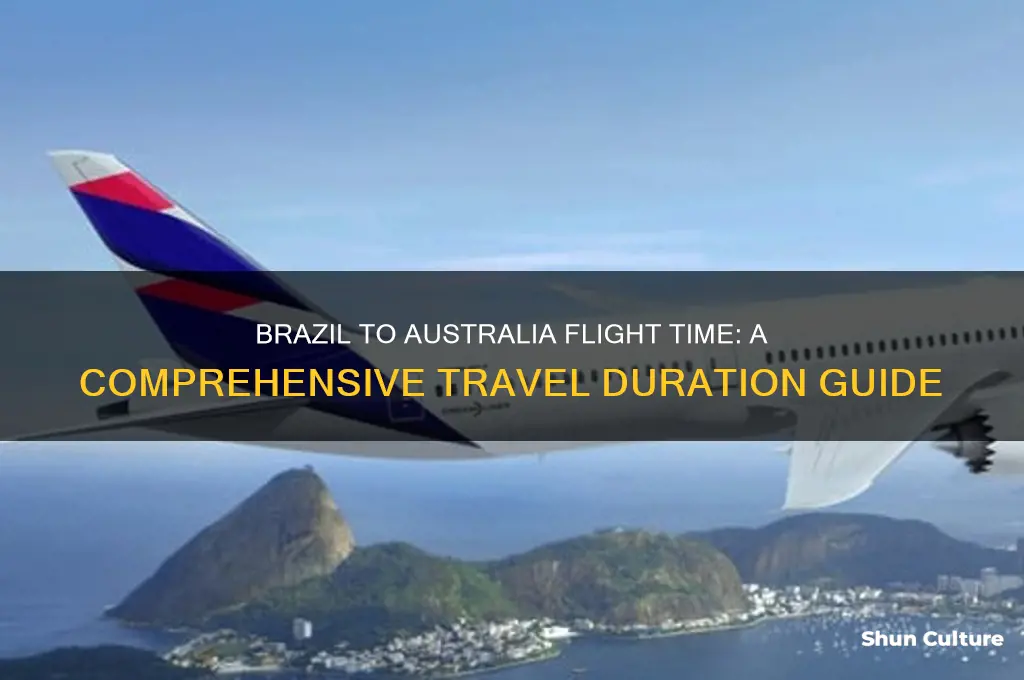 what is the approximate flight time from brazil to australia