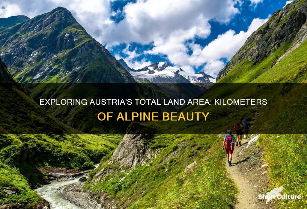 what is the area in kilometers of austria