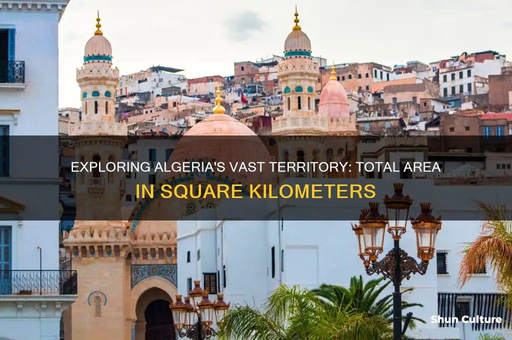 what is the area of algeria square kilometers