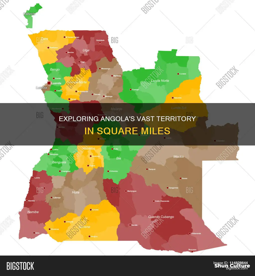 what is the area of angola in square miles