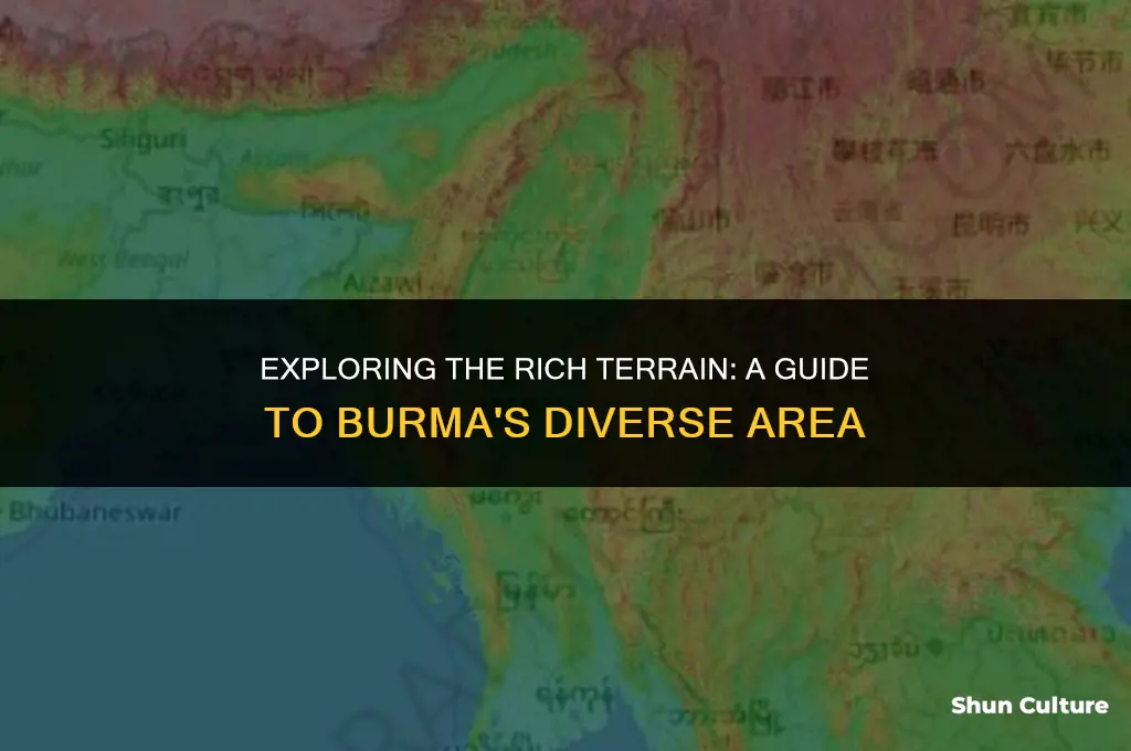 what is the area of burma