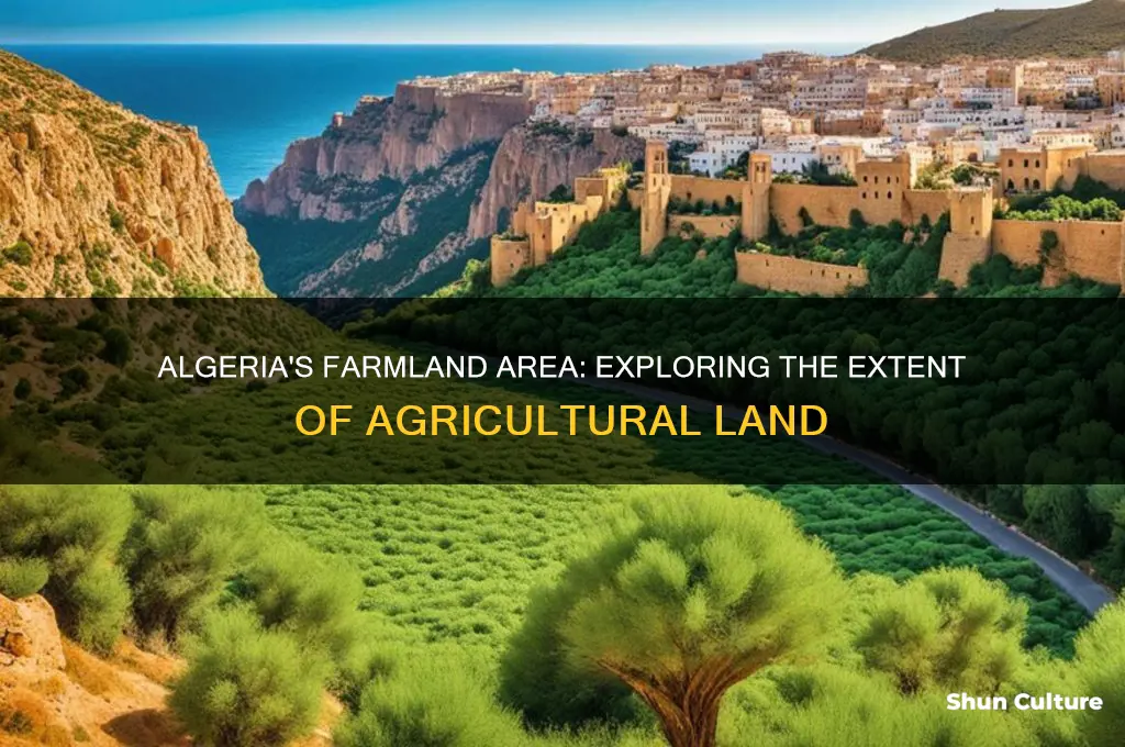what is the area of farmland that algeria has called
