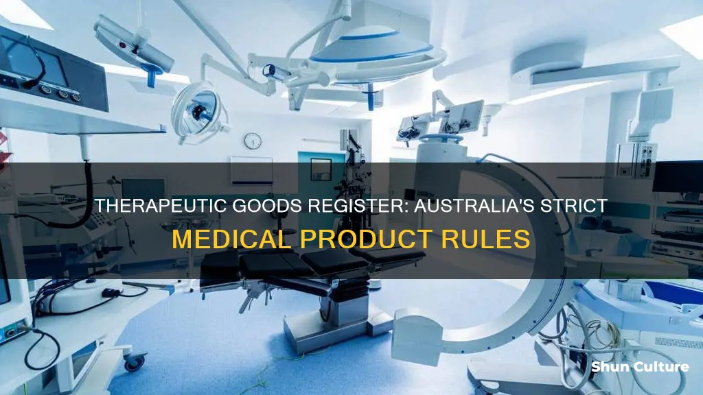 what is the australian register of therapeutic goods