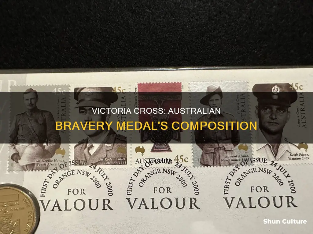 what is the australian victoria cross made from