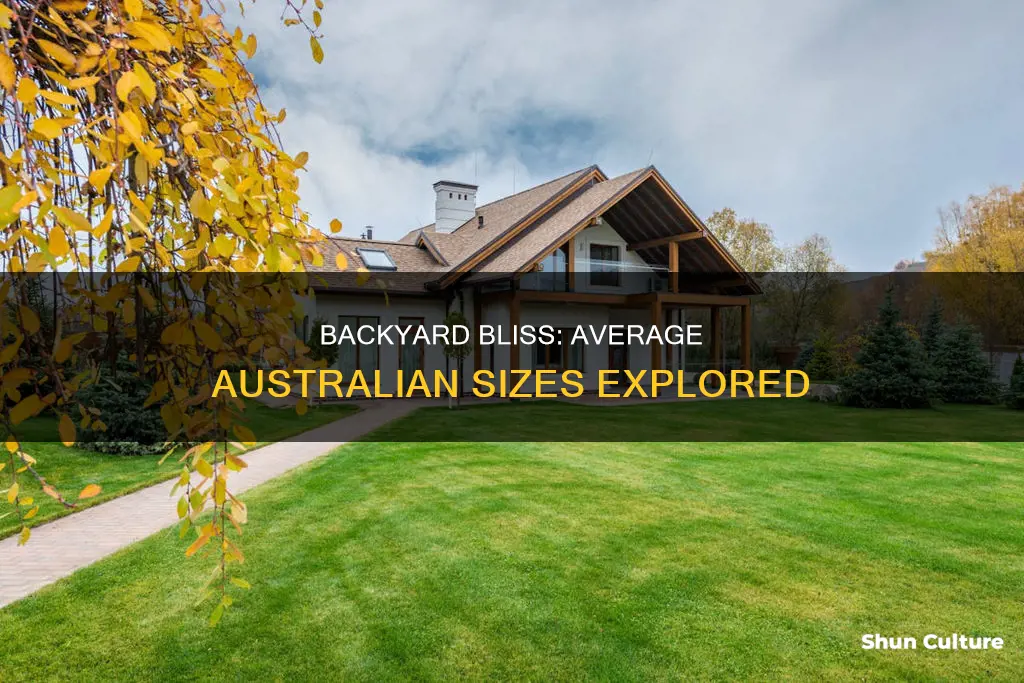 what is the average backyard size in australia