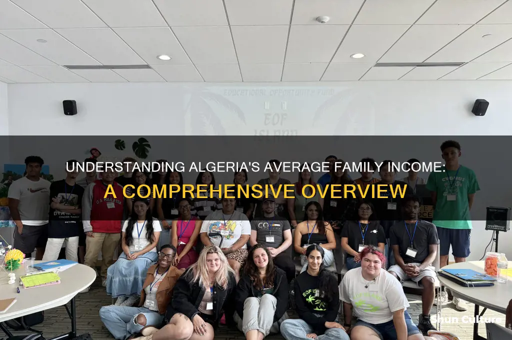 what is the average family income in algeria