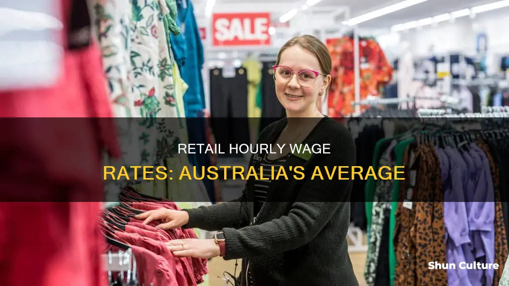 what is the average hourly rate for retail in australia