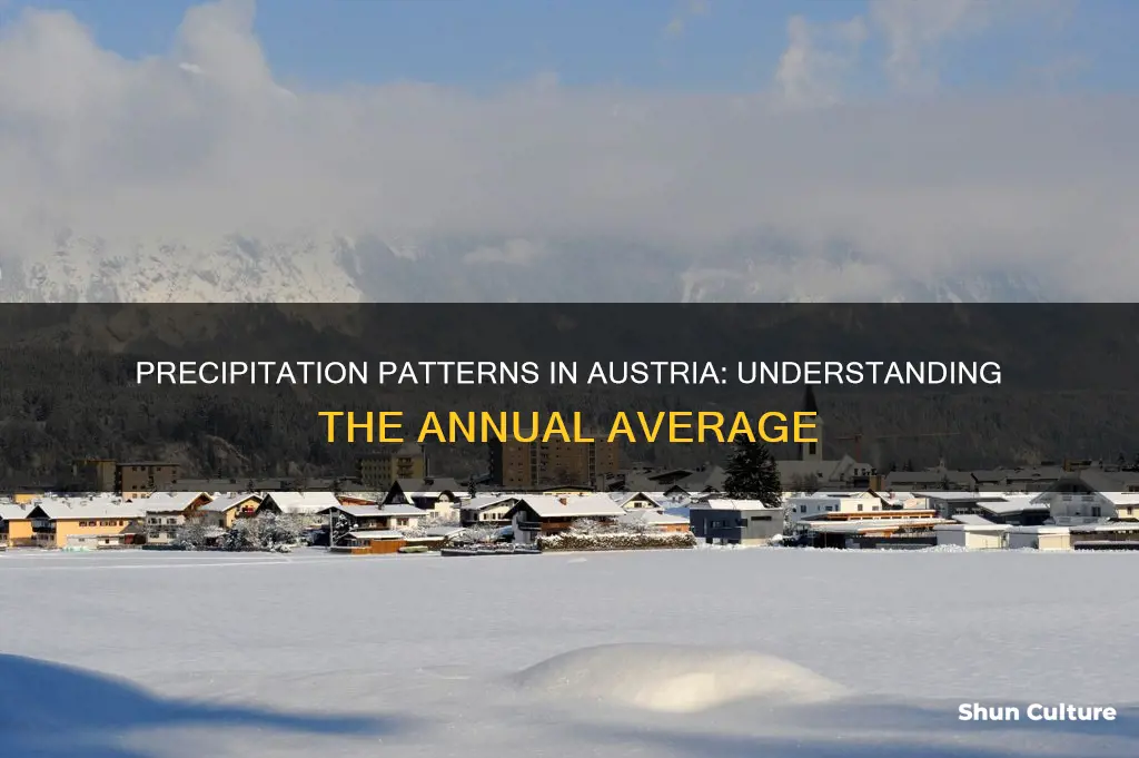 what is the average precipitation in austria