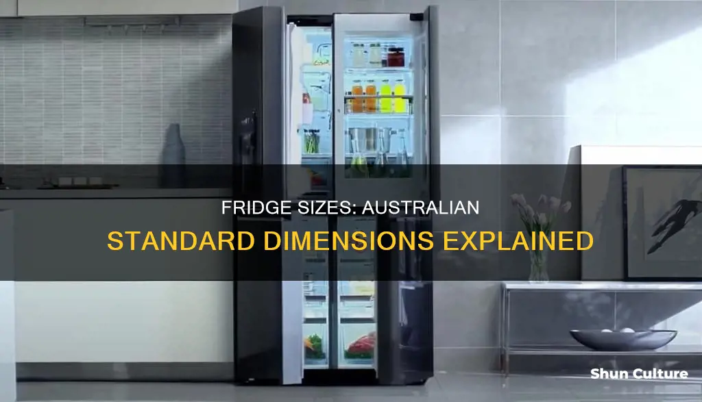 what is the average size of a fridge in australia