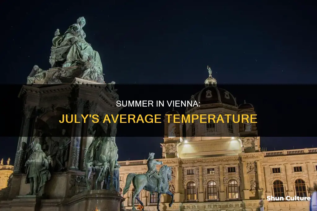 what is the average temperature in vienna austria in july