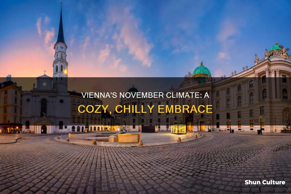 what is the average temperature in vienna austria in november