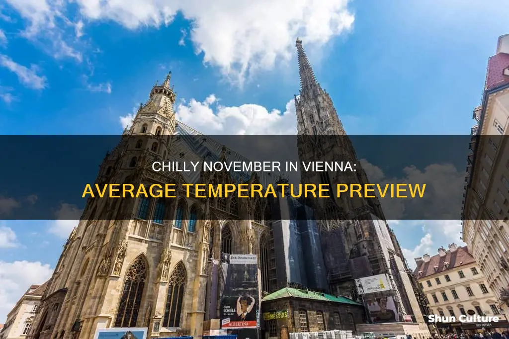 what is the average temperature in vienna austria in november