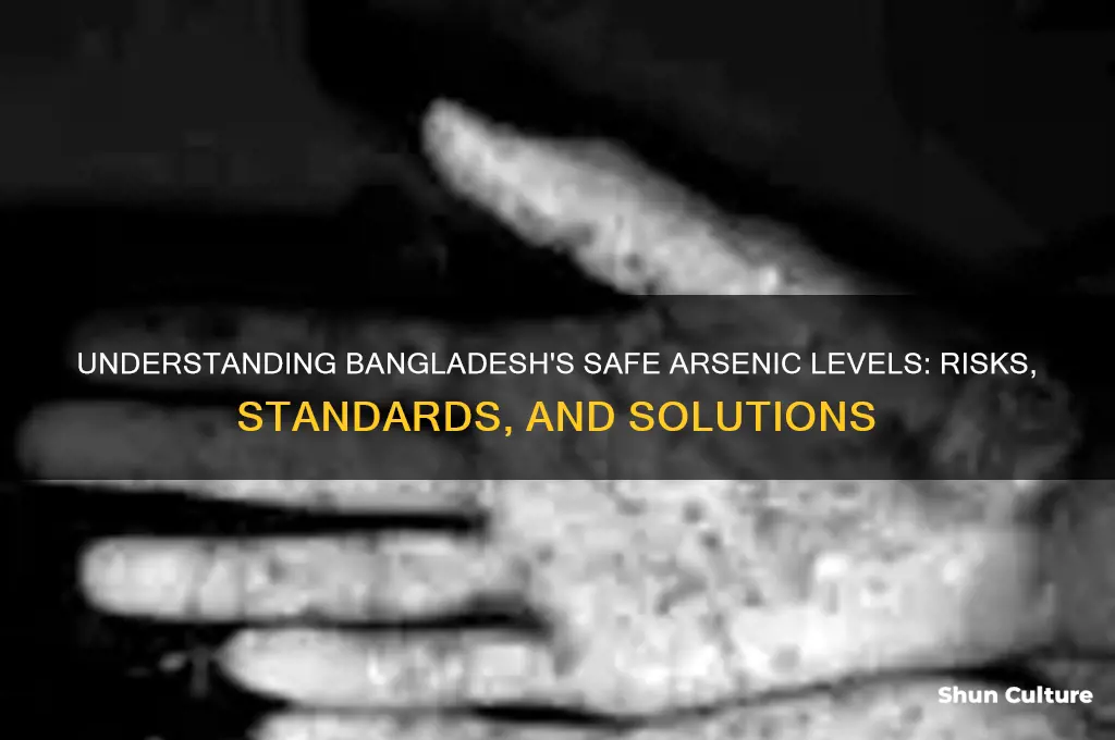 what is the bangladesh safe level of arsenic