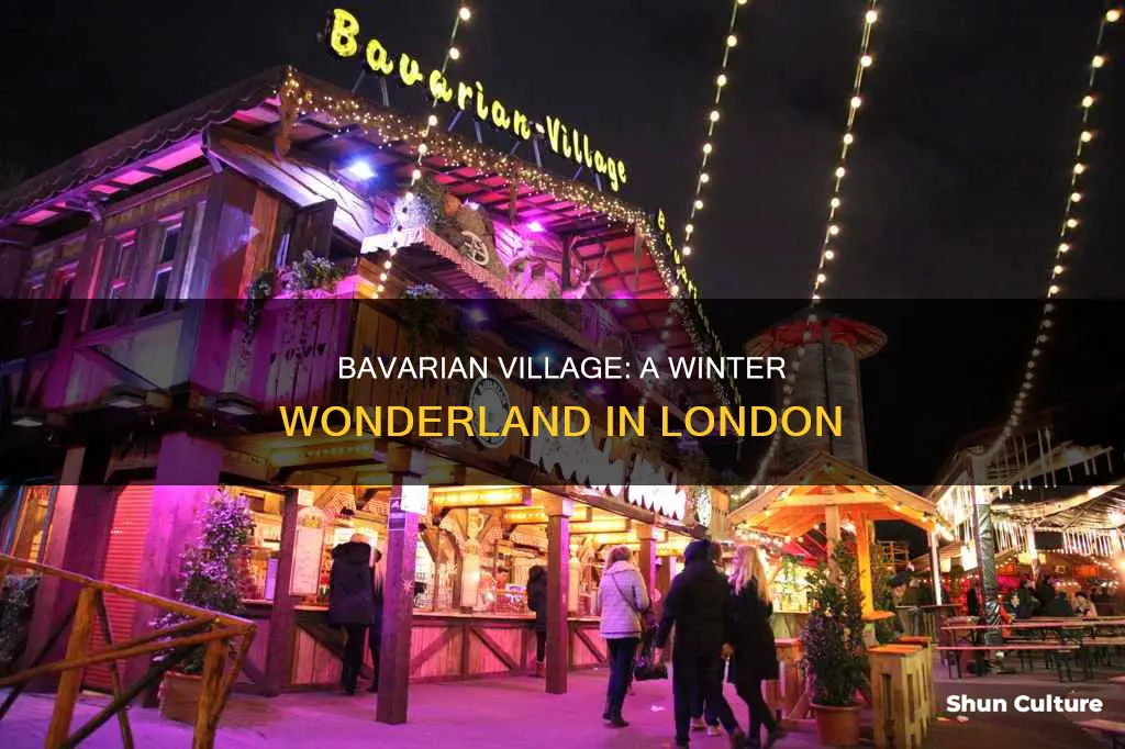 what is the bavarian village at winter wonderland london