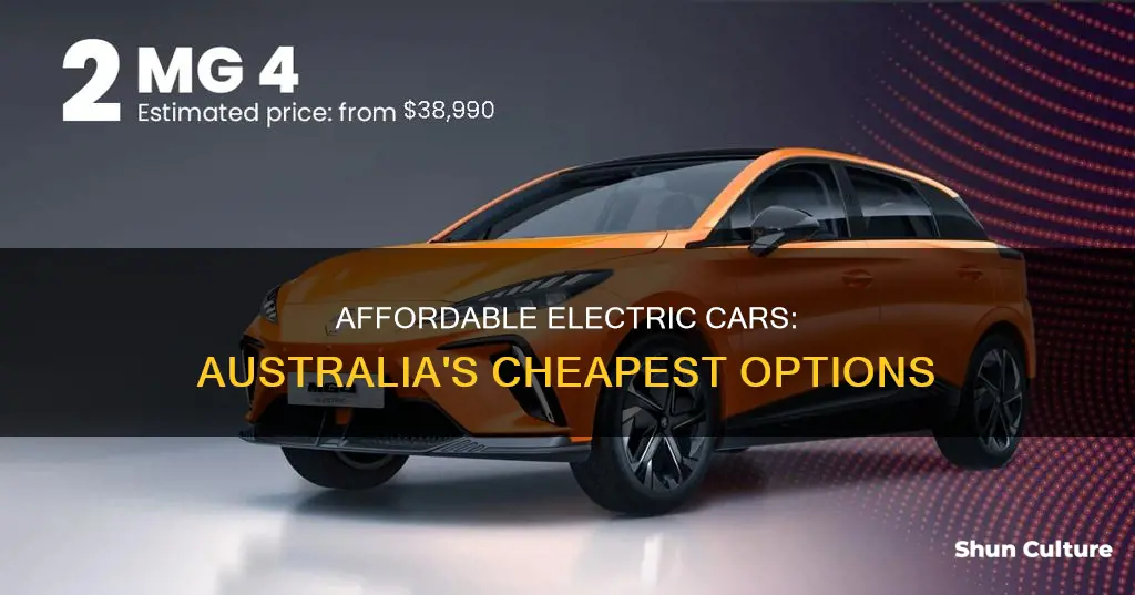 what is the cheapest electric car in australia