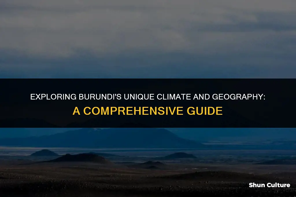 what is the climate and geography of burundi