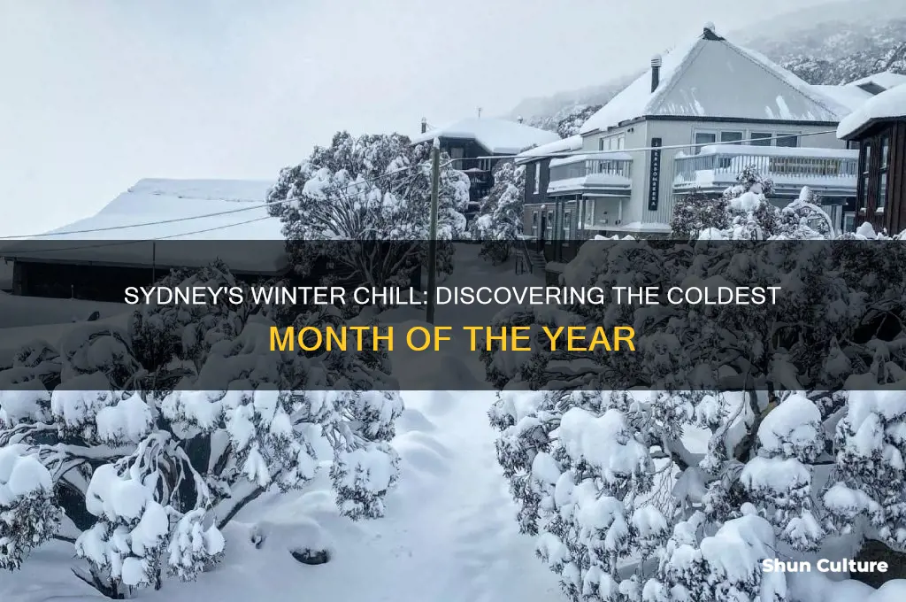 what is the coldest month in sydney australia