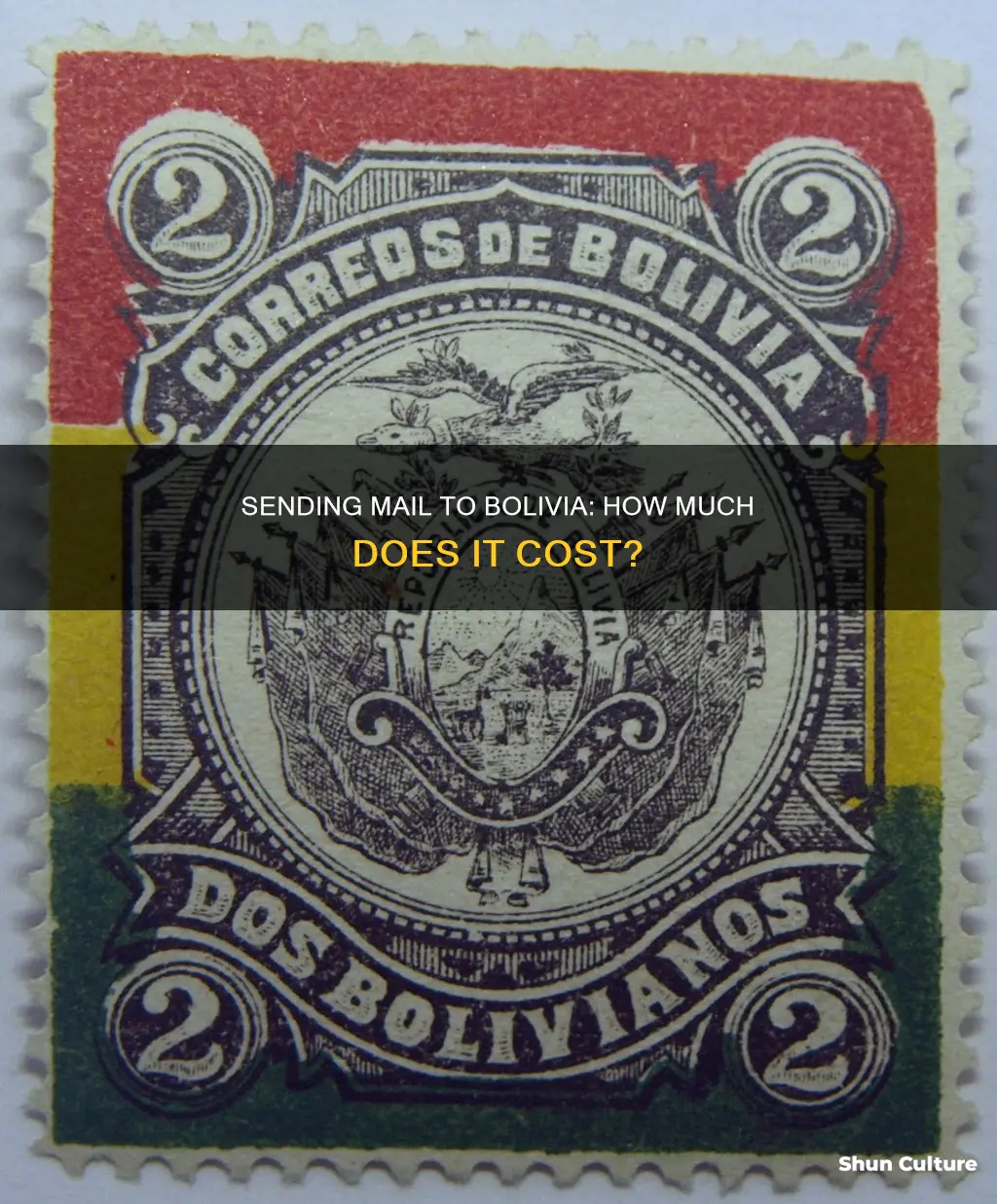 what is the cost of postage to bolivia