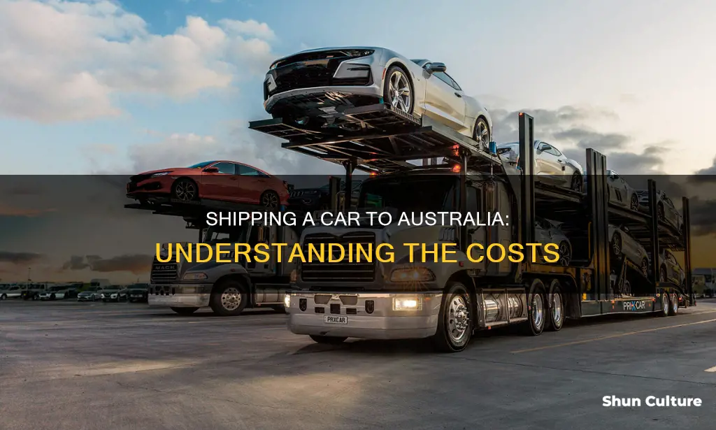 what is the cost to ship a car to australia