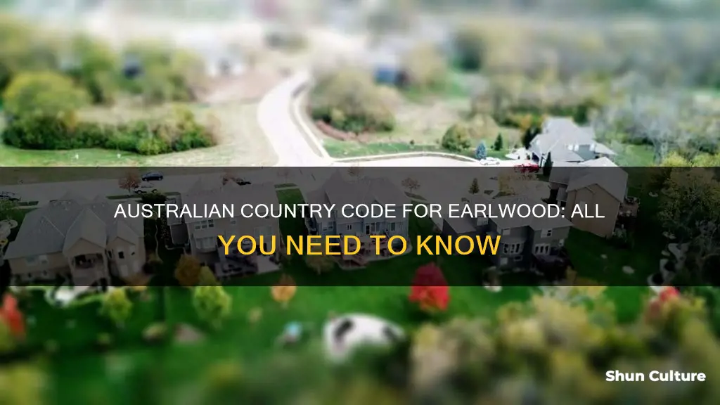 what is the country code for earlwood australia