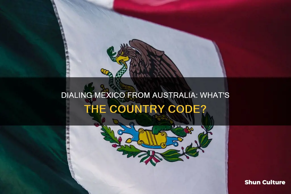 what is the country code for mexico from australia