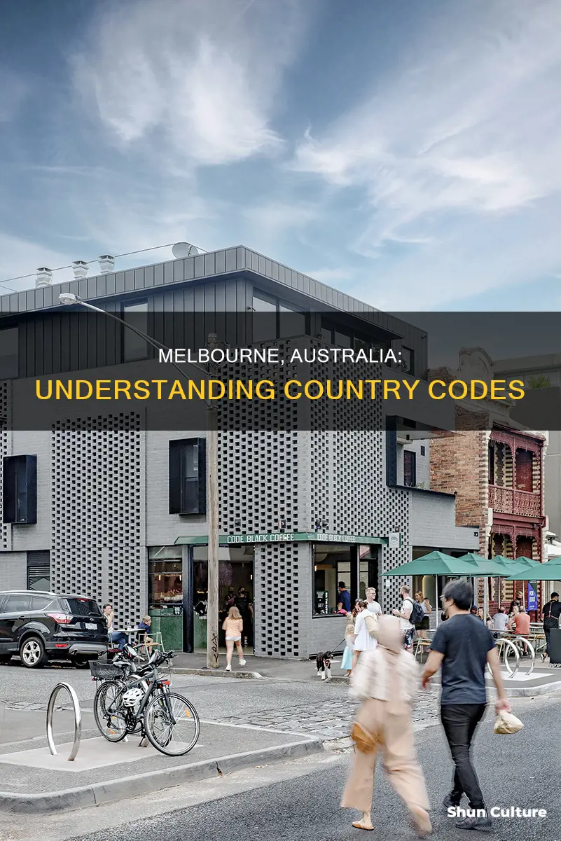 what is the country code of melbourne australia