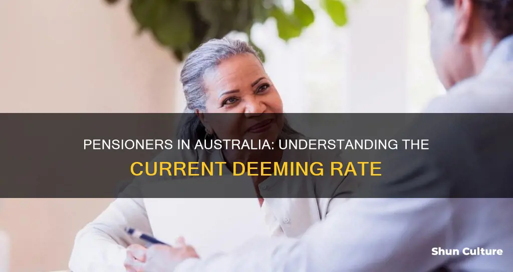 what is the current deeming rate for pensioners in australia