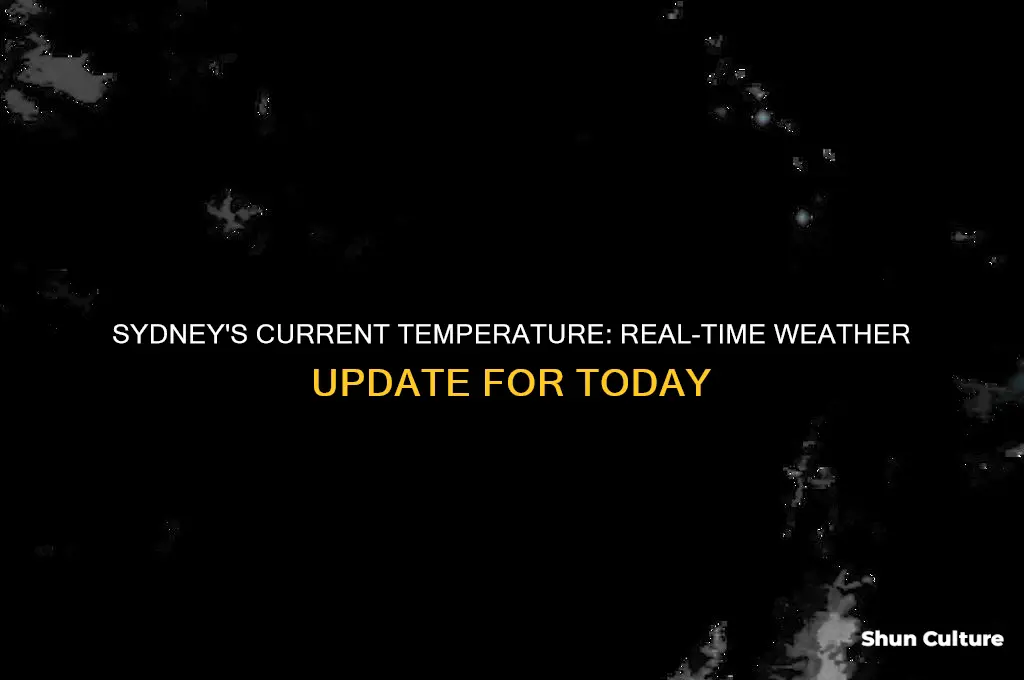 what is the current temperature in sydney australia right now
