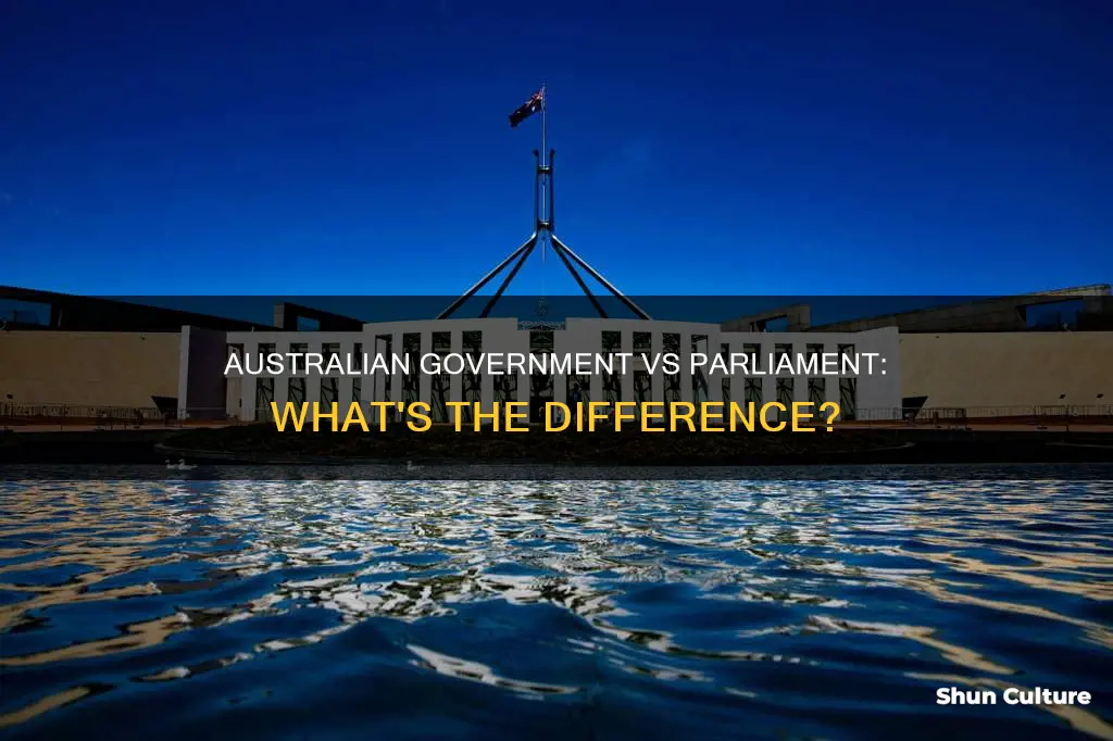 what is the difference between australian government and parliament