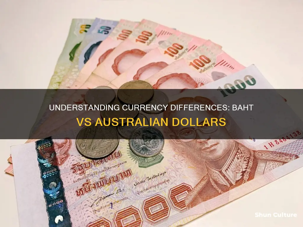 what is the difference between baht & australia dollars