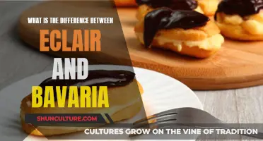 Eclair and Bavaria: A Sweet and Savory Comparison