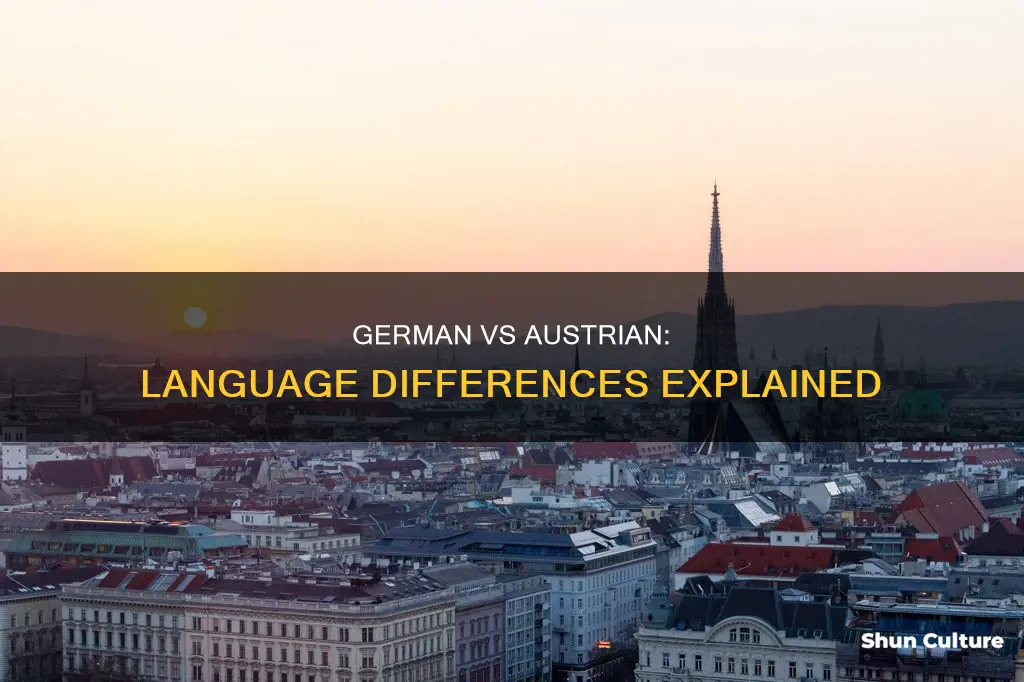 what is the difference between german and austrian language