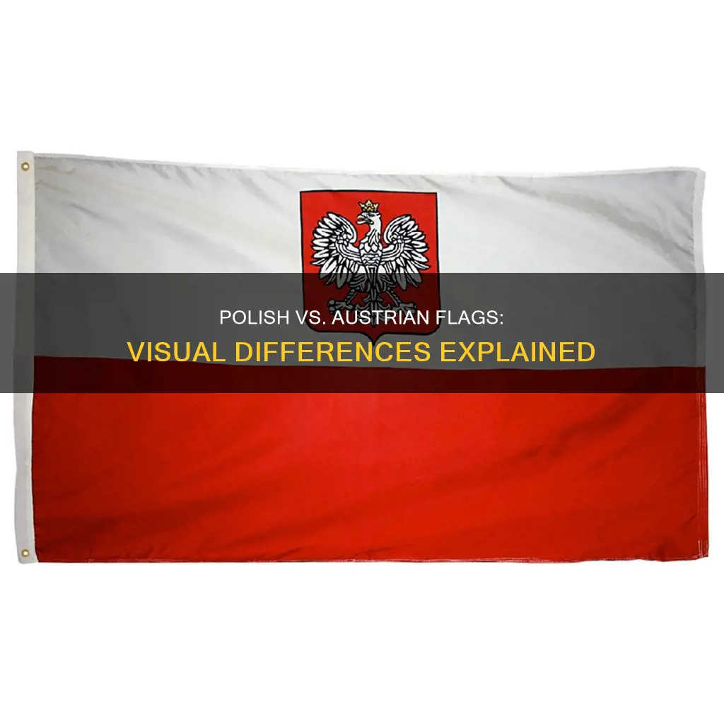 what is the difference between polish and austrian flags