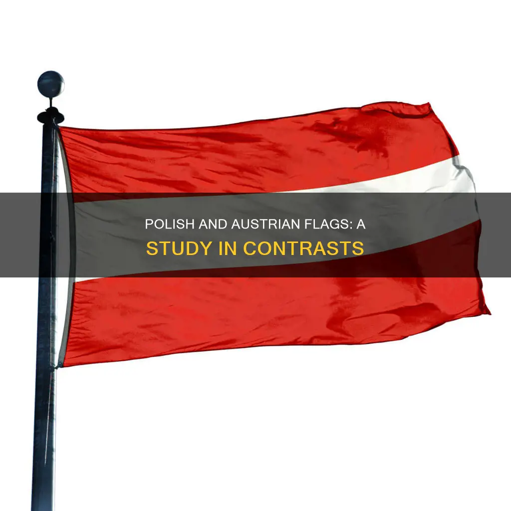 what is the difference between polish and austrian flags