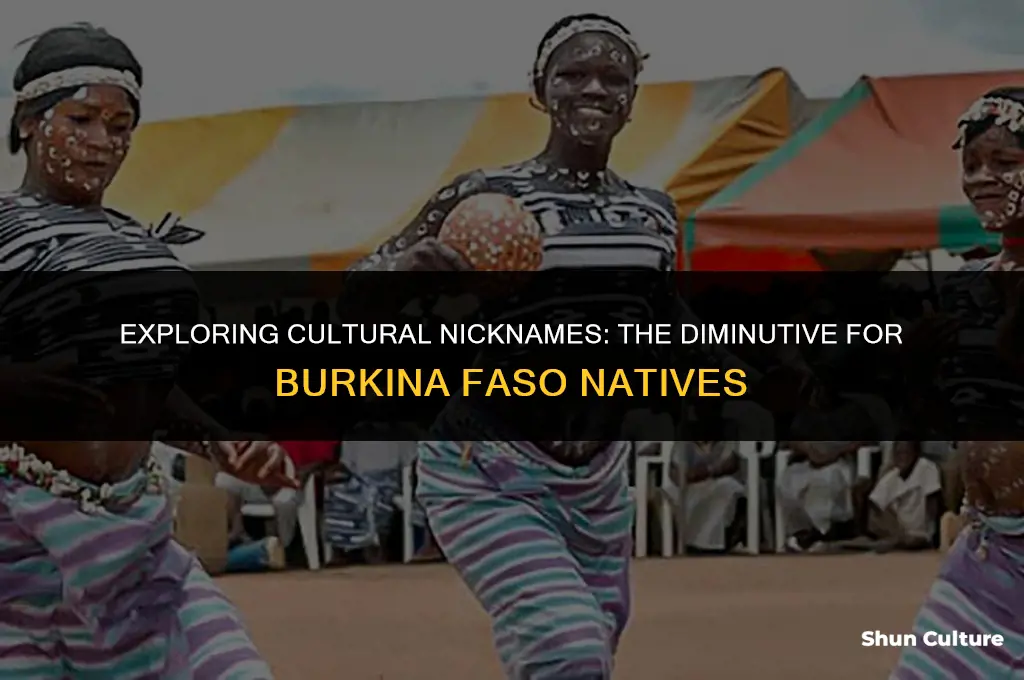 what is the diminuitive for someone from burkina faso