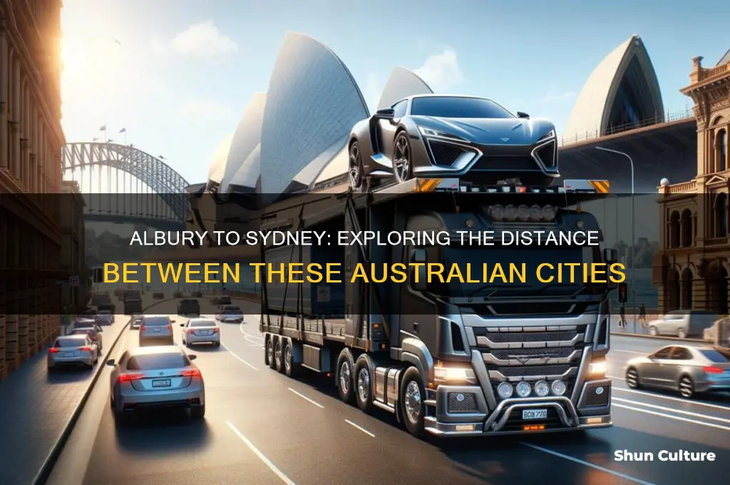 what is the distance between albury australia from sydney