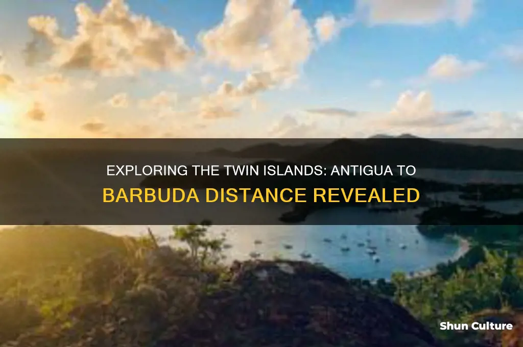 what is the distance between antigua and barbuda